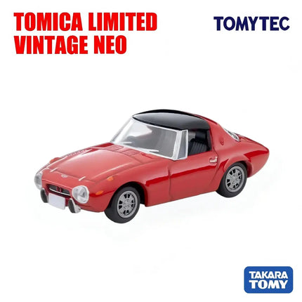 TOMYTEC Diecast Model Car LV-139d 1969 Toyota Sports 800 with 
Custom Wheels (Red)