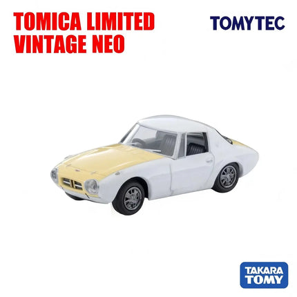 TOMYTEC Diecast Model Car LV-215b 1965 Toyota Sports 800 Custom 
Color (White/Yellow)