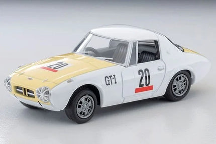 TOMYTEC Diecast Model Car LV-215b 1965 Toyota Sports 800 Custom 
Color (White/Yellow)