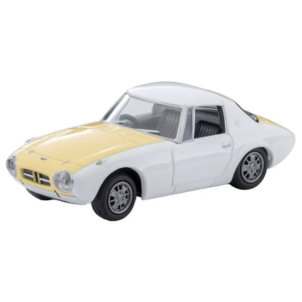 TOMYTEC Diecast Model Car LV-215b 1965 Toyota Sports 800 Custom 
Color (White/Yellow)