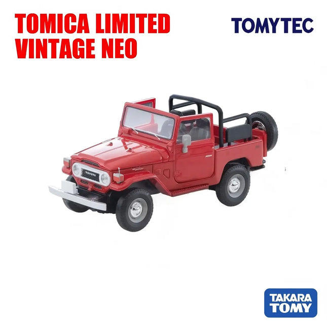 TOMYTEC 合金模型車 LV-N382a Toyota Land Cruiser 40 開篷美國規格（紅色）